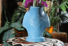 Load image into Gallery viewer, Ololupe Special limited edition tiki mug in Manta Mist by Moku Huna - Back